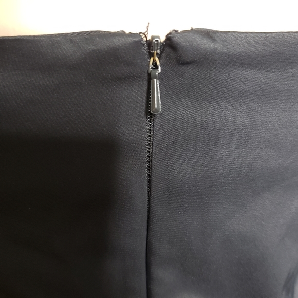 Express Black Rose Embroidered strapless Dress 3/4 - Picture 3 of 6